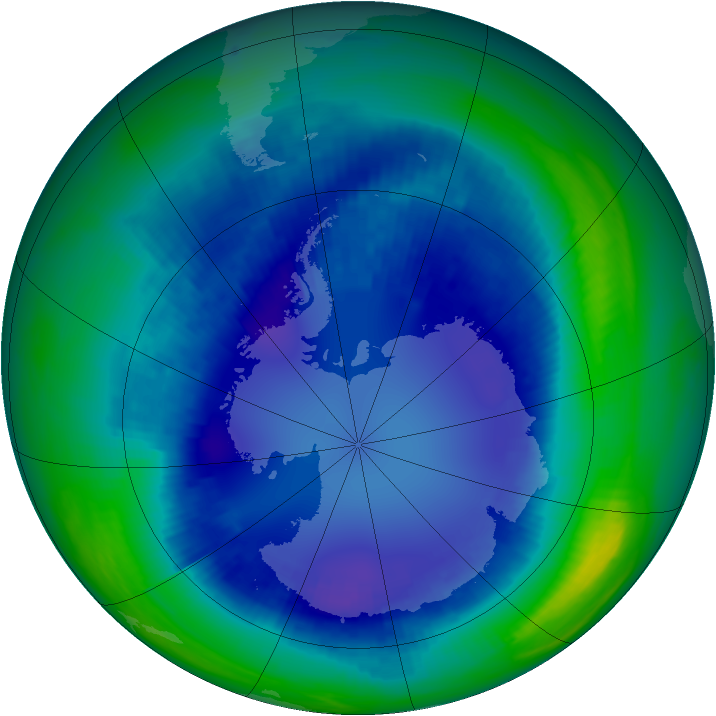 Ozone Map 2000-08-22